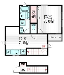 エスポワールメゾンの物件間取画像